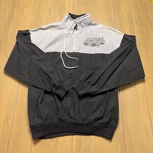 Vintage 1989 Harley Davidson Pullover Windbreaker Jacket Decker Madison WI MD
